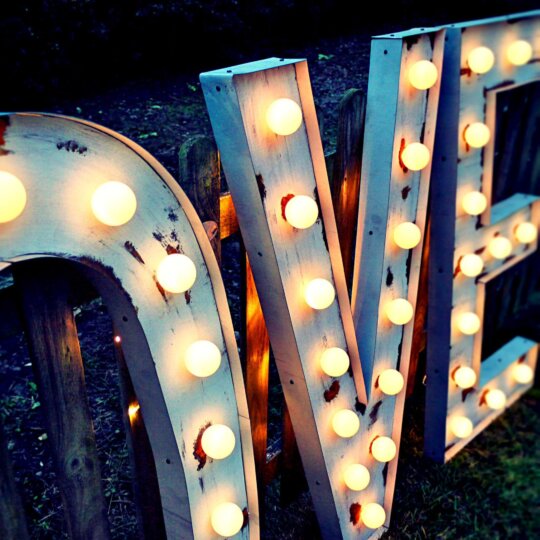 3ft Light Up Love Letters