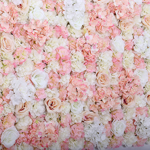 Pink & White Flower Wall Hire Sussex, Kent & Surrey | Rent Event