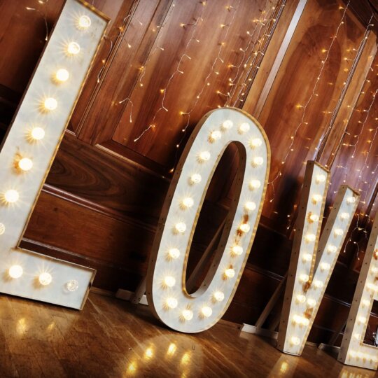 4ft Light Up Love Letters