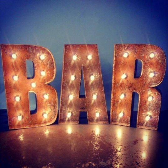 1ft Light Up BAR Letters