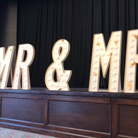 Light Up Mr & Mr Letters