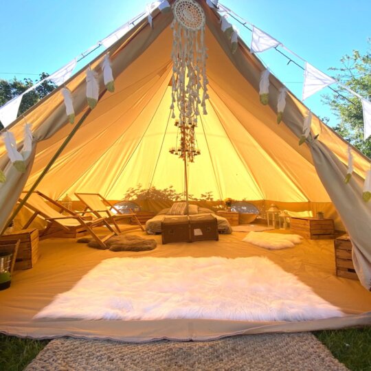 Honeymoon Boho Luxury Bell Tent Hire